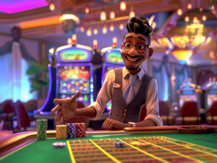 Relax Gaming dealer interface showing bet placement and game controls